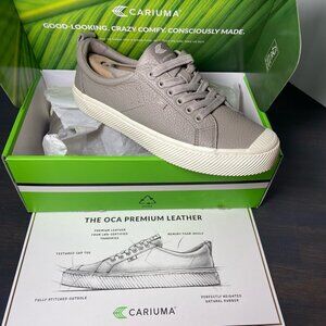 Cariuma OCA Premium Leather Sneakers Grey NWT